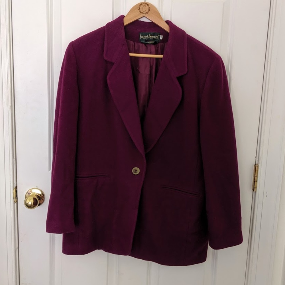 Beautiful Vintage Purple Jacket, size 14